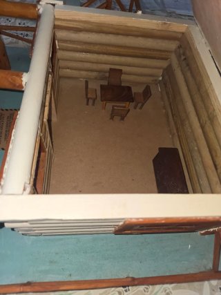 Casa de madera decorativa