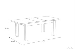 Mesa de Comedor extensible