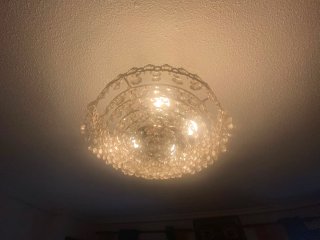 Lámpara de techo colgante de cristal