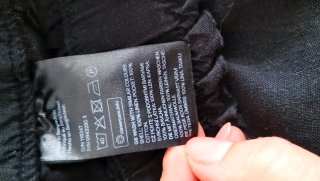 Pantalones de lino negros
