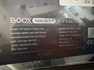 Onyx Note Air5 C Lector ePaper 10,3 64GB