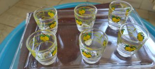 Set bicchieri limoncello Vetreria Campana