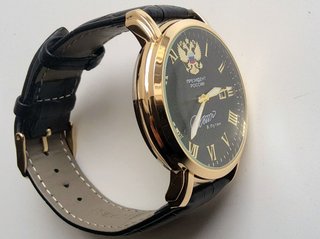 orologio al quarzo presidente quadrante nero