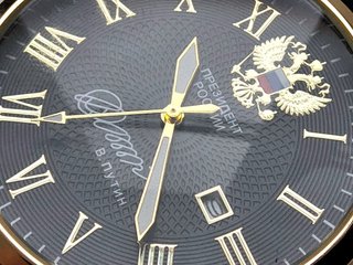 orologio al quarzo presidente quadrante nero