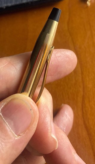 Estuche Cross Bolígrafo y Portaminas Bañado Oro