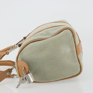 Christian Dior Mini Boston Bag Denim Light Blue