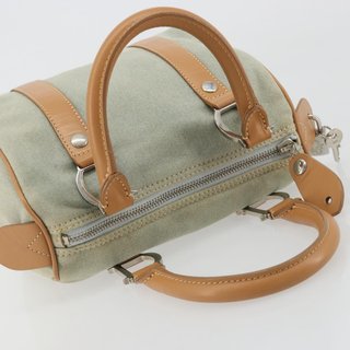 Christian Dior Mini Boston Bag Denim Light Blue