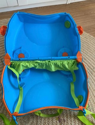 Maleta infantil Trunki azul y verde