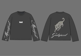 Camiseta manga larga gris con estampado