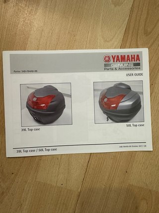 Top Case NUEVO Yamaha 39L Negro - Baúl moto
