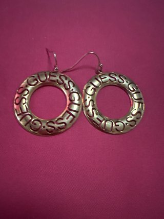 Pendientes Guess Aro Dorados acero inoxidable