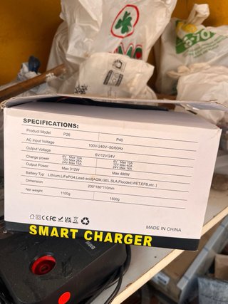 Cargador Batería Coche 6V/12V/24V 40A