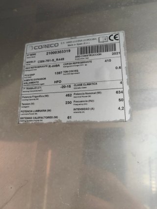 Congelatore industriale verticale Coreco S.line