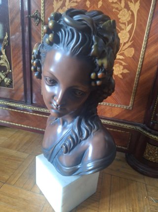 Escultura de bronce y piedra 9.4kg