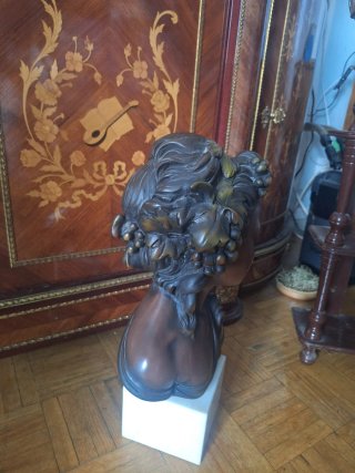 Escultura de bronce y piedra 9.4kg