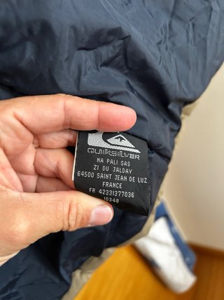 Chaqueta Quiksilver Talla 16 Beige/Azul