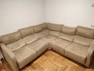 Sofá rinconera modular extraíble 5-6 plazas beige