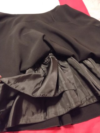 Vestido negro corto encaje