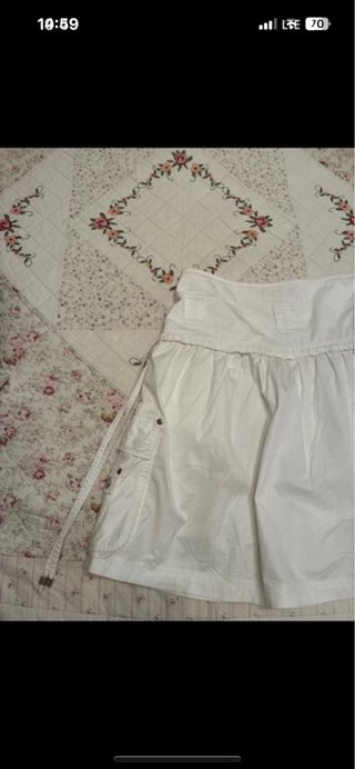 Falda blanca talla 42