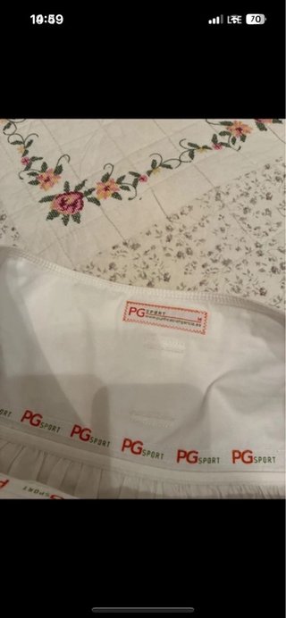Falda blanca talla 42