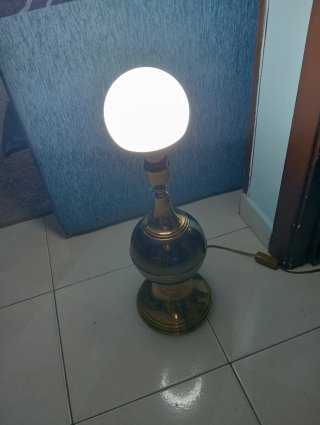 Lampada vintage ottone lucido