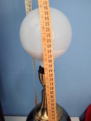 Lampada vintage ottone lucido
