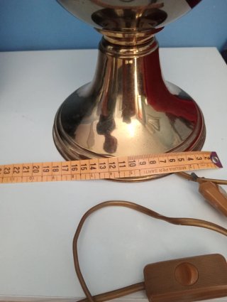 Lampada vintage ottone lucido