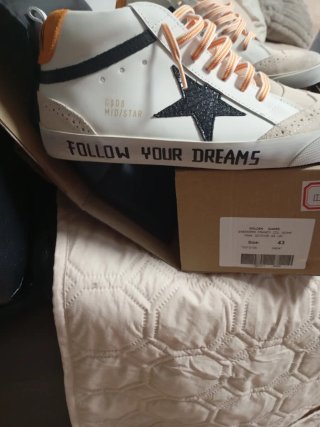 Golden Goose Sneakers Blancas Naranja