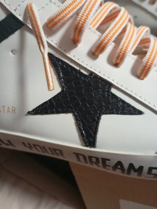 Golden Goose Sneakers Blancas Naranja