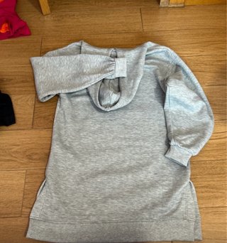 Vestido sudadera gris Zara