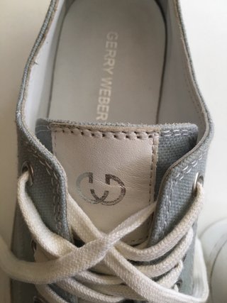 Zapatillas Gerry Weber Mujer T.39 azul gris/blanco
