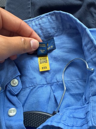 Camisa de Lino Polo Ralph Lauren Azul
