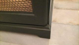 Mueble aparador/TV madera y cristal