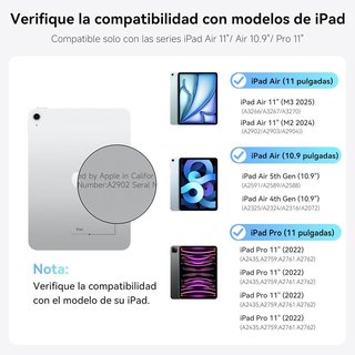 HOU Funda teclado ipad air11 360°+Lapiz Metapen A8