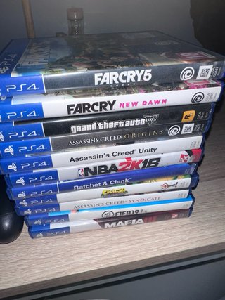 Pack PS4 Slim + 2 Mandos + 11 Juegos