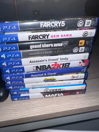 Pack PS4 Slim + 2 Mandos + 11 Juegos