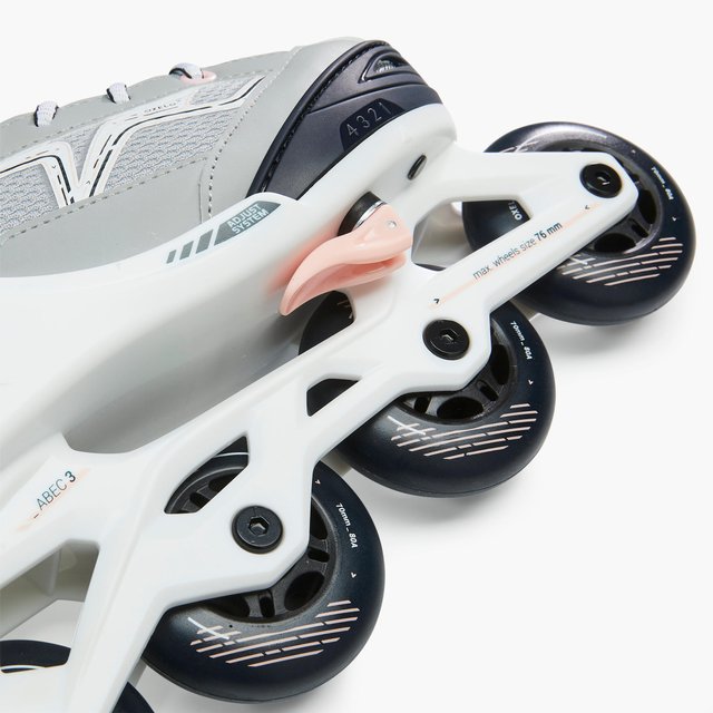 Patines Línea Niños Oxelo ajustable 4 tallas Fit 3 Gris