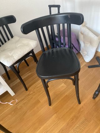 5 Sillas Tonet Marrón Wengué Madera