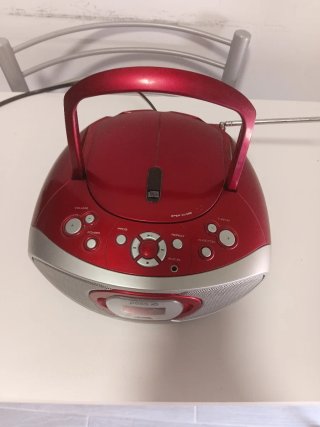 Reproductor CD Radio Rojo poss
