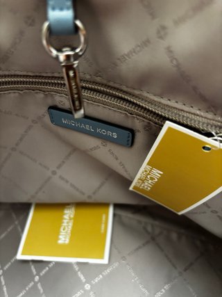Bolso Michael Kors Azul y Blanco