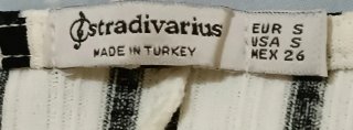 Mono rayas S Stradivarius