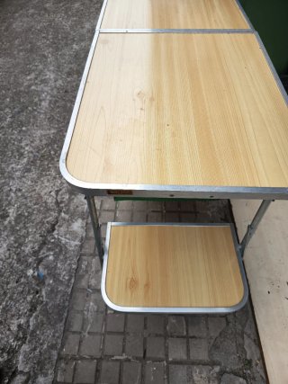 Mesa Camping Vintage Madera y Metal