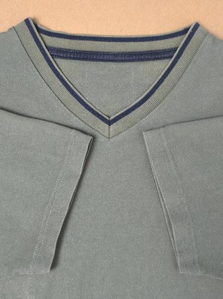 Yves Saint Laurent Vintage T-shirt Piqué Kaki L