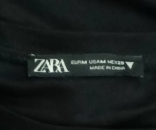 Vestido negro Zara Talla M