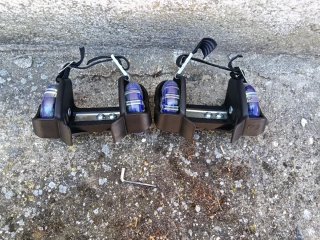 Patines de ruedas amarillos