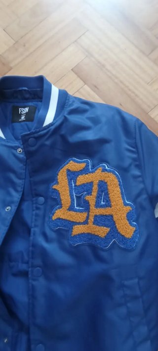 Chaqueta bomber azul hombre Talla XS
