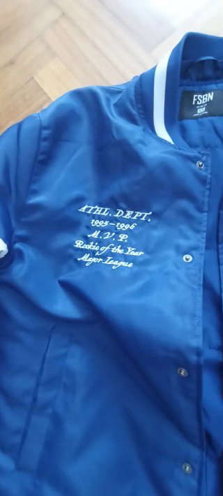 Chaqueta bomber azul hombre Talla XS