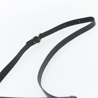 CELINE Macadam Canvas Shoulder Bag Black Gold