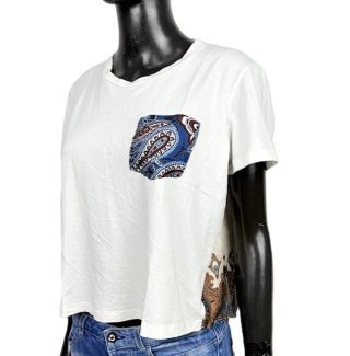 Liu Jo Milano T-Shirt Donna M Made Italy Paisley
