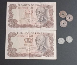 2 Billetes 100 Pesetas España 1970 Consecutivos